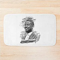Michael Jordan Abstract Sketch Art Gifts for Birthday Bath Mat