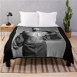 Michael B Jordan Fan Art and Merch Essential T-Shirt Throw Blanket