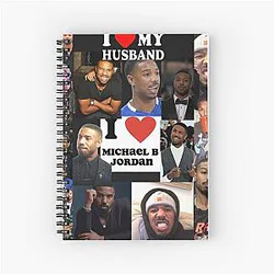 Michael Jordan photo collage spiral notebook
