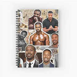 Michael B Jordan Spiral Notebook