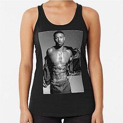 Michael B Jordan Graphic Racerback Tank Top