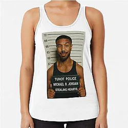 Michael B. Jordan Stealing Heart Racerback Tank Top