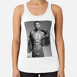 Michael B Jordan Fan Art & Merch Essential Racerback Tank Top