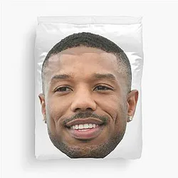 Michael Jordan heads Duvet Cover