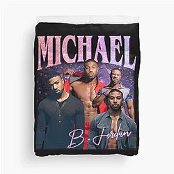 Michael B. Jordan Duvet Cover