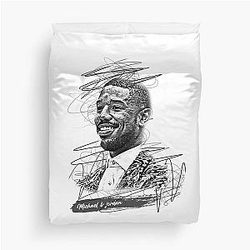 Michael Jordan Abstract Sketch Art Duve Cover