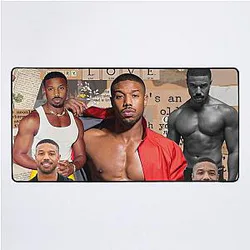 Michael B. Jordan Collage Desk Mat