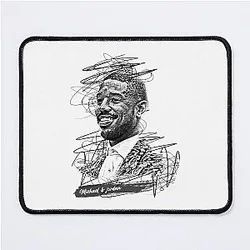 Gift Idea Michael Jordan Abstract Sketch Art Michael B Jordan Birthday Gifts Mouse Pad