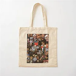 Michael B. Jordan photo collage Cotton Tote Bag