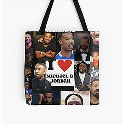 Michael B. Jordan All Over Print Tote Bag