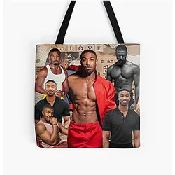 Michael B. Jordan All Over Print Tote Bag