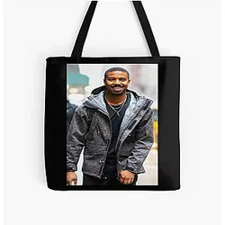 Michael B Jordan All Over Print Tote Bag