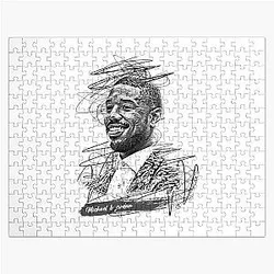Michael Jordan Abstract Sketch Art Gifts For Birthday Jigsaw Puzzle