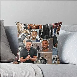 Michael B Jordan Throw Pillow