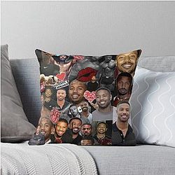 Michael B. Jordan Throw Pillow