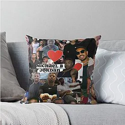 Michael B. Jordan Throw Pillow