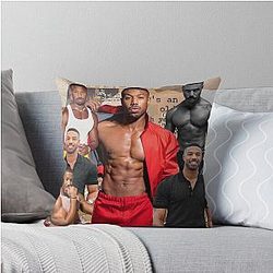 Michael B. Jordan Throw Pillow