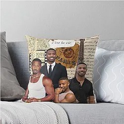 Michael B. Jordan Throw Pillow