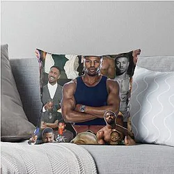 Michael B Jordan Throw Pillow