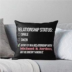Relationship with Michael Jordan Throw Pillow