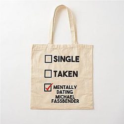 Dating Michael Fassbender Cotton Tote