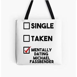 Dating Michael Fassbender Tote Bag