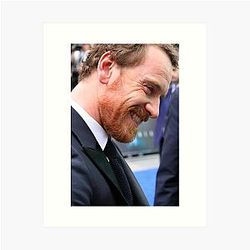 Michael Fassbender Portrait Art Print