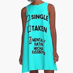 Dating Michael Fassbender A line dress