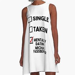 Dating Michael Fassbender A Line Dress