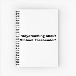 Michael Fassbender Spiral Notebook