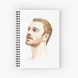 Michael Fassbender Spiral Notebook