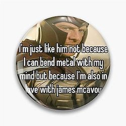 Michael Fassbender as Erik Lehnsherr Pin