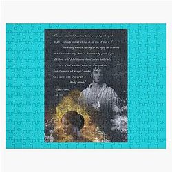 Jane Eyre Love Quotes - Mia Wasikowska and Michael Fassbender Jigsaw Puzzle