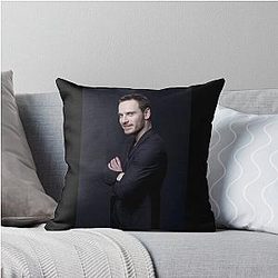Michael Fassbender Throw Pillow