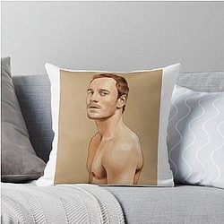 Michael Fassbender Throw Pillow
