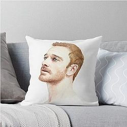 Michael Fassbender Throw Pillow