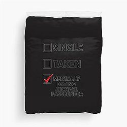 Dating Michael Fassbender Duvet Cover