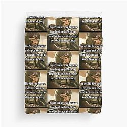 Michael Fassbender as Erik Lehnsherr Duvet Cover