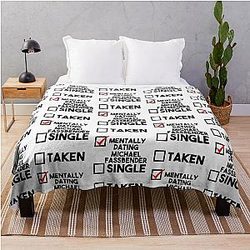 Dating Michael Fassbender Throw Blanket