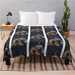Jane Eyre Love Quotes Mia Wasikowska and Michael Fassbender Throw Blanket