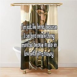 Michael Fassbender as Erik Lehnsherr Shower Curtain