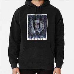 Michael Fassbender Hand Drawn Oil and Ink Portrait Pullover Hoodie