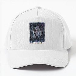 Michael Fassbender Hand Drawn Oil Ink Portrait Baseball Cap