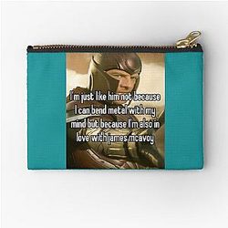 Michael Fassbender as Erik Lehnsherr Zipper Pouch