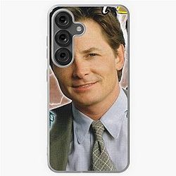 Michael J Fox Retro Vintage 80s Actor Nostalgia Samsung Galaxy Case