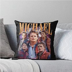 Vintage Michael Fox Throw Pillow