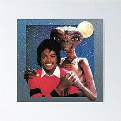 Michael and E.T. Best Friend for Life Poster