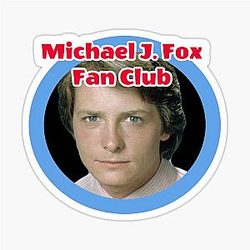Michael Fox Fan Club Sticker