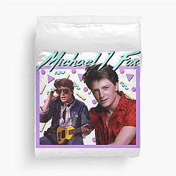 80s Michael Fox Duvet Cover