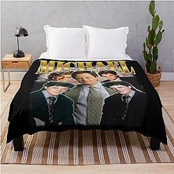 Michael J. Fox Retro 80s Actor Nostalgia Throw Blanket